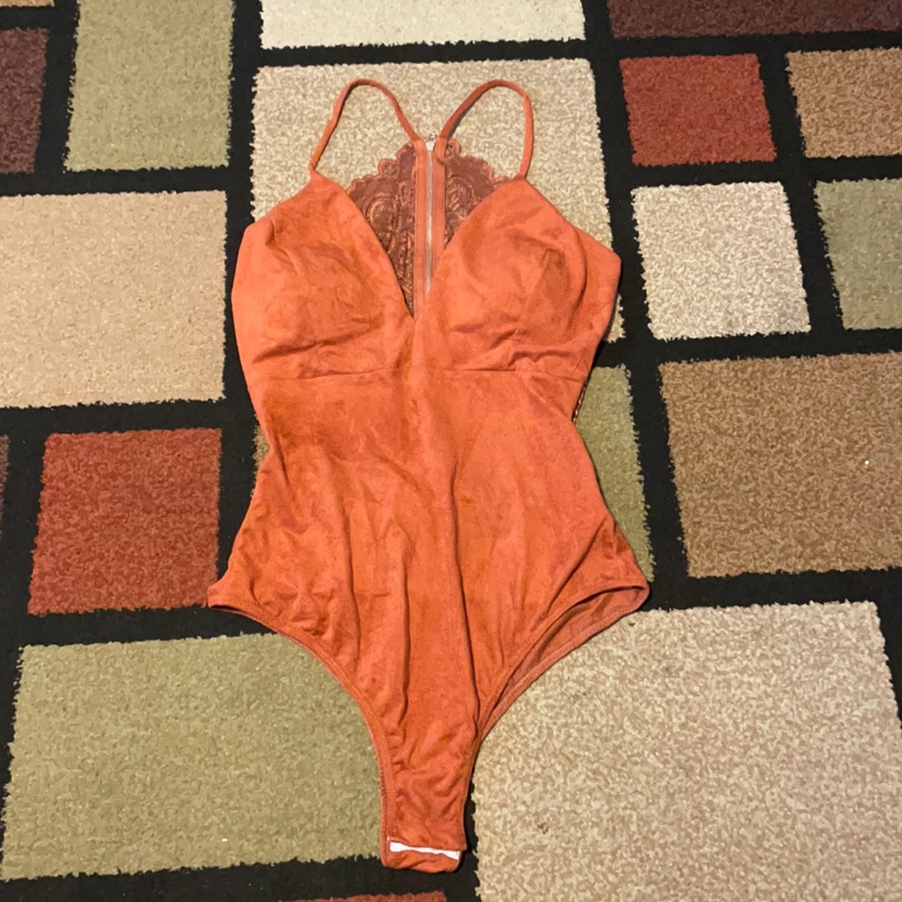 burnt orange bodysuit
